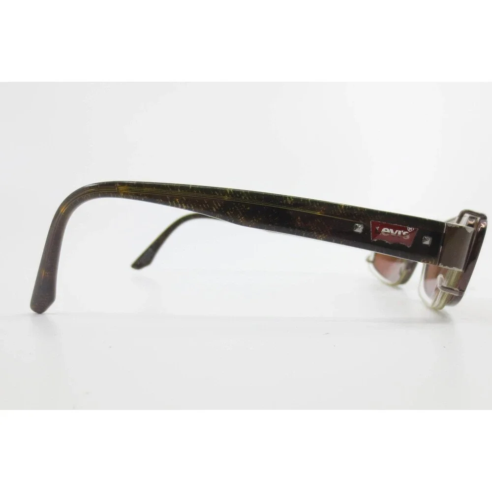 Levis LS05126 C03 BRN Brown Tortoise Rectangular Eyeglasses with Clip On Lenses